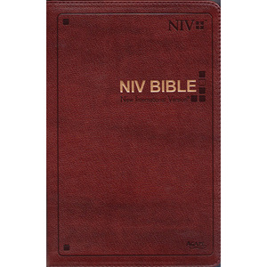 영문 NIV BIBLE(대 단본 색인 지퍼 다크브라운)