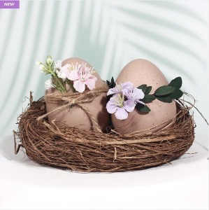 부활의기쁨 달걀 소품 부활절 도자기 계란 장식 2p